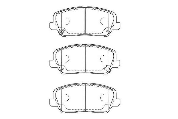 KAVO PARTS Piduriklotsi komplekt,ketaspidur BP-3049